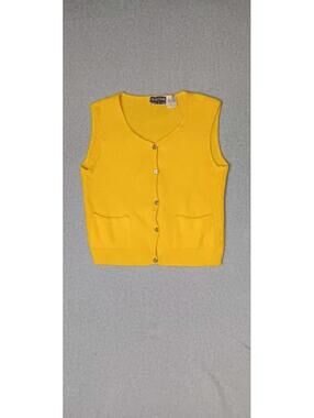 For Mikes Friends Angora Wool Blend Sleeveless Vest Blouse Womens Size Large...